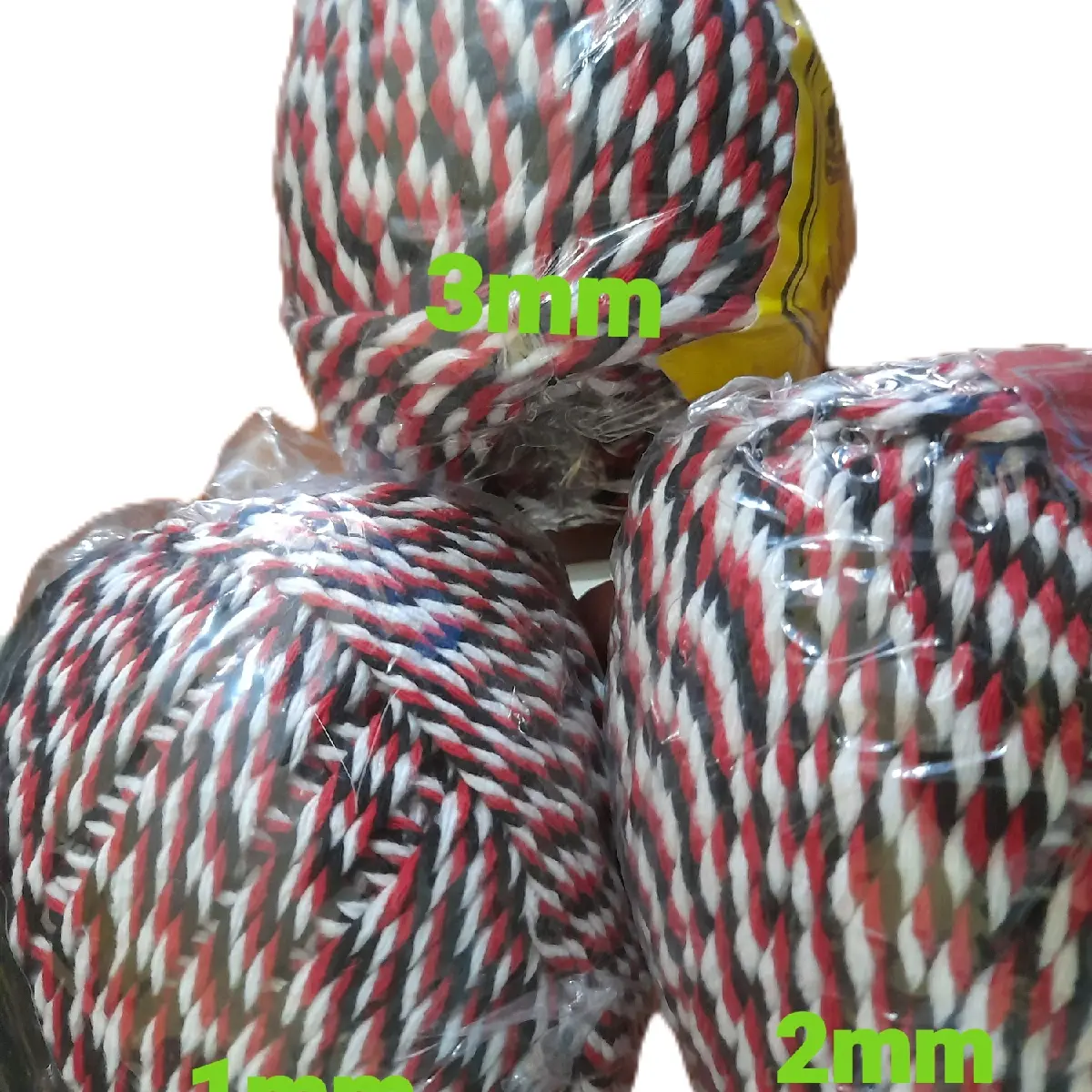tali gelang tridatu 1mm, 2mm dan 3mm