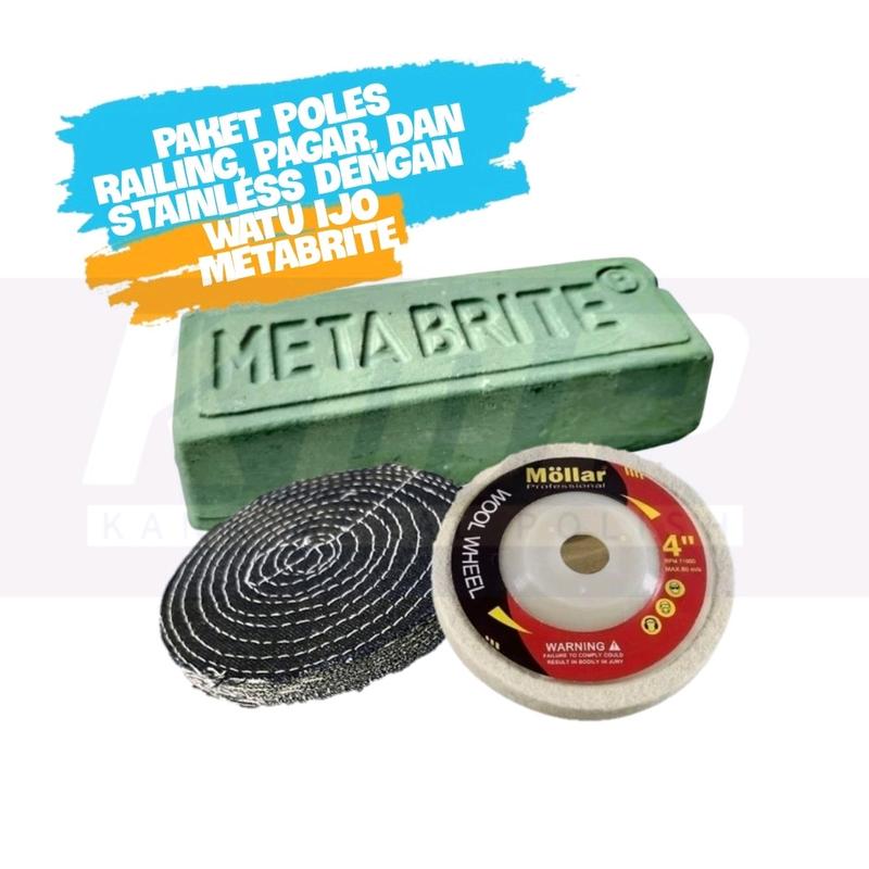 Paket Poles Railing, Pagar, dengan Watu Hijau METABRITE - Shop | Tokopedia