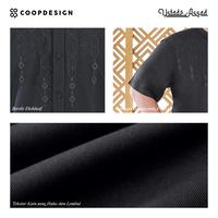 Gambar [Koko Choice By Ustadz Assad] Coop Design - Fahri Koko Bordir Kurta Pria Dewasa Lengan Pendek Kemeja Muslim Kerah Changi Collarless Lebaran 2026 - Black, M dari Coop Design Kota Bandung 5 Tokopedia