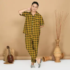 Nyenyak Piyama Pria CP ( M, L, XXL ) Bahan Katun / Setelan Baju Tidur Dewasa Celana Panjang Motif Karakter Cowok