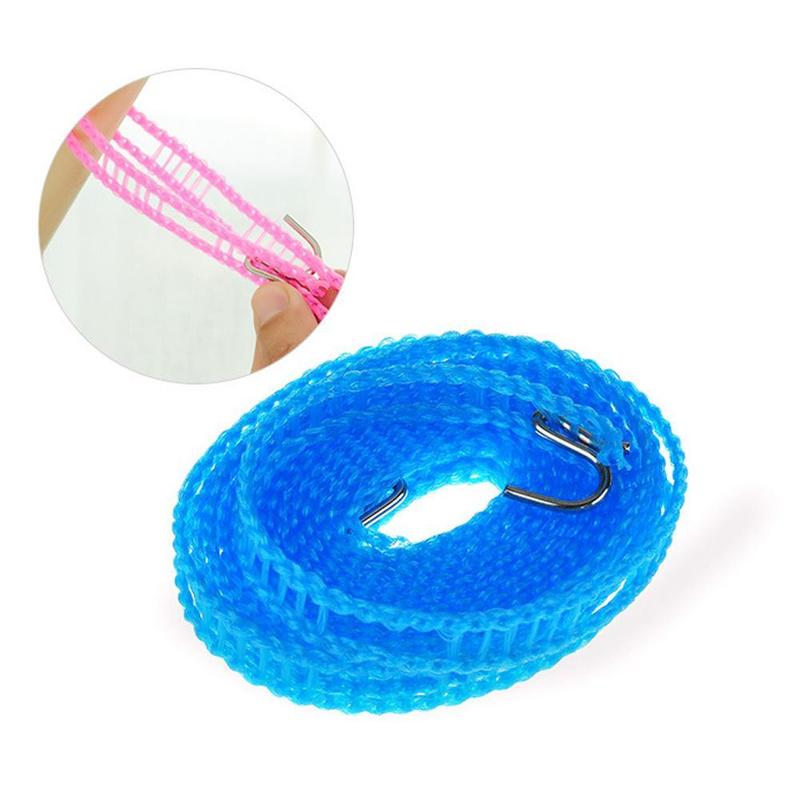 Dây Phơi Quần Áo Chống Gió Và Chống Trượt, 5M, Cho Ban Công Gia Đình, Màu Sắc Ngẫu Nhiên 5