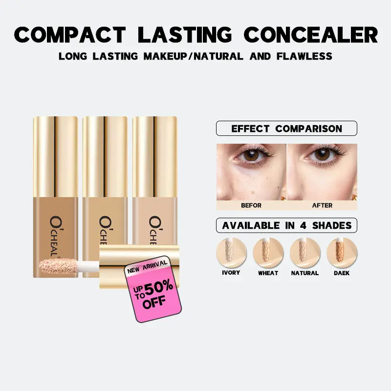 [Travel Packing] Ocheal Liquid Concealer Matte High Coverage Waterproof Oil Control Moisturizing Long Lasting Concealer Professional Face Makeup
