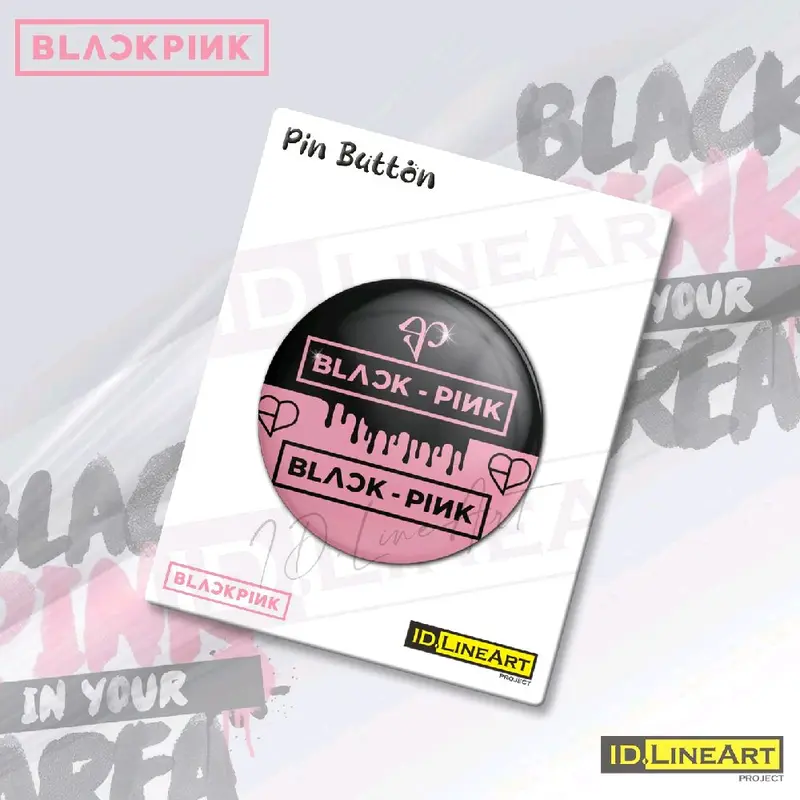 Pin Button BLACKPINK GIRLBAND KPOP Pin Plastik Bros Aksesoris 1