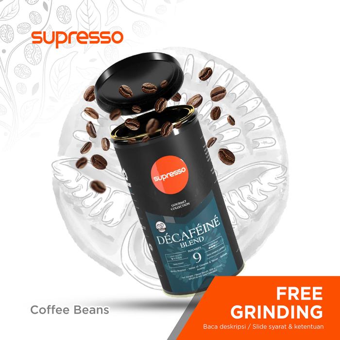 Gambar Supresso Decafeine Blend Coffee Beans 200g dari INDRACO Store Kab. Gresik Tokopedia