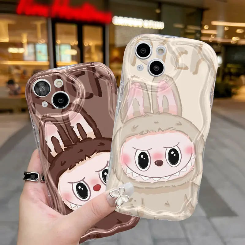 Casing Hp Untuk OPPO A16 A16s A54s Case Kasing HP Labubu lucu ganda Casing Kesing pelindung Silikon Cesing lunak baru Softcase 5