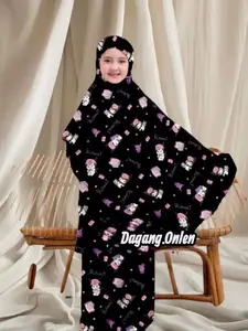 Mukena Muslim Anak Usia 1-8 Tahun Motif Karakter BEBAS PILIH Size S M L XL Katun Lembut Nyaman Instan Tanggung (Free Tas Untuk Ukuran XL)
