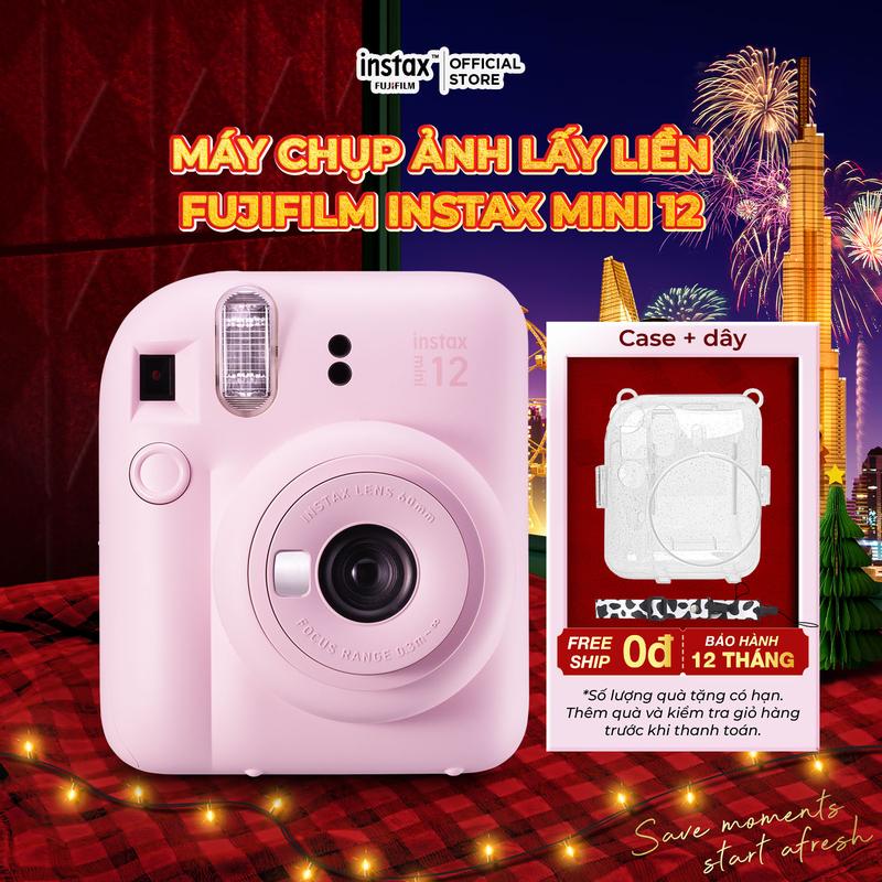 Máy Ảnh Chụp Lấy Liền Fujifilm Instax Mini 12 - Bảo Hành 12 Tháng Máy lẻ - Không kèm film