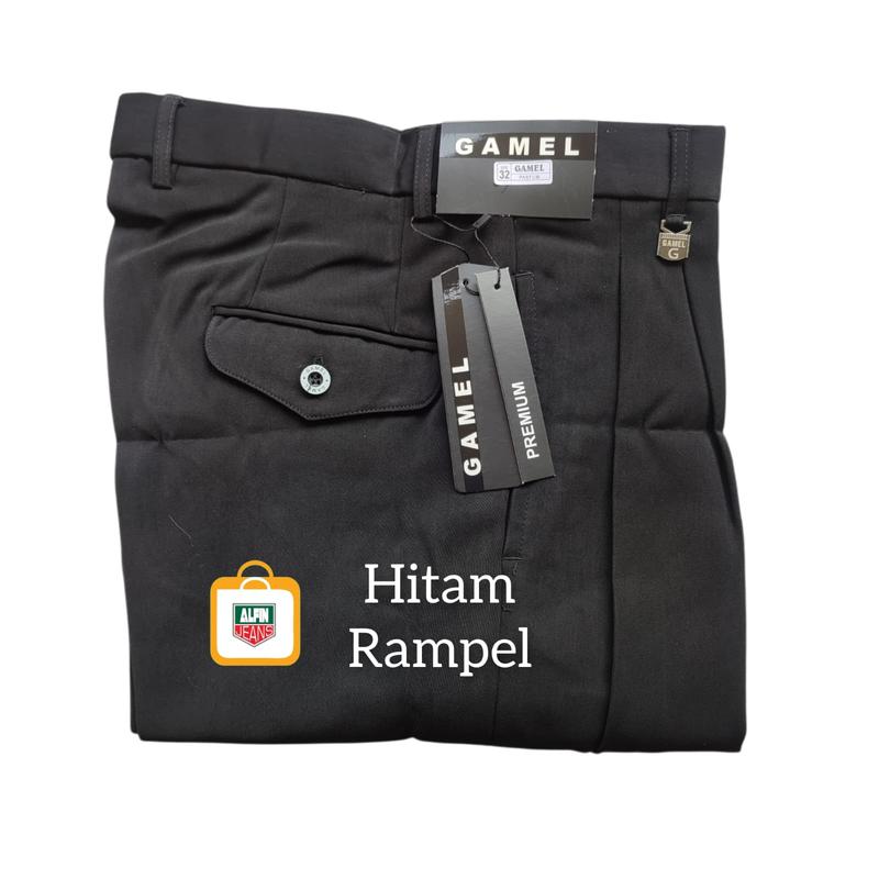 Celana Formal Hitam Gamel Regular fit Size 28 sd 32 2