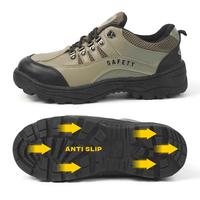 Gambar Sepatu Safety Pria Hipzo M061 - Model Kerja Besi Hitam - Shoes webbing atletis Boots - Abu, 39 dari Joemen_leather Kab. Mojokerto 4 Tokopedia