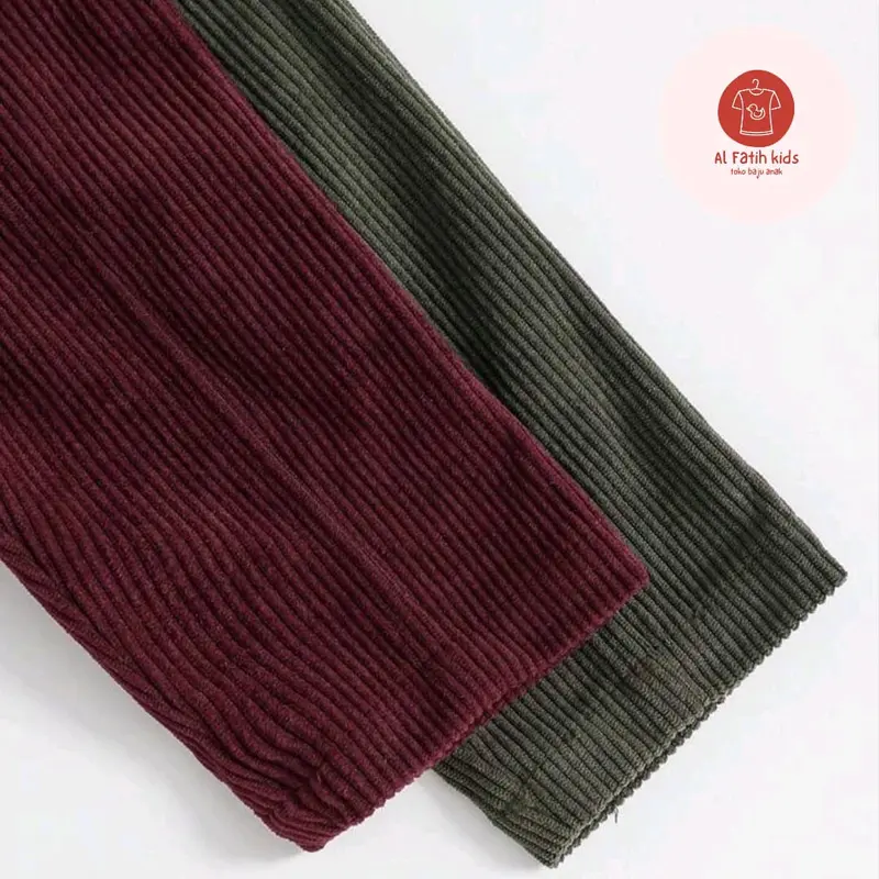 Celana anak Panjang Corduroy - long pants corduroy anak Laki-Laki Perempuan Usia 2-12 Tahun ( bisa beli 2 pcs paket hemat ) - Fashion 4