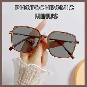 Kacamata Lensa Minus Fotokromik Anti Radiasi Anti Blue Light High Quality Material Lens 9797 Kacamata Baca Minus Myopia Potokromik 97fm Grosirberkah