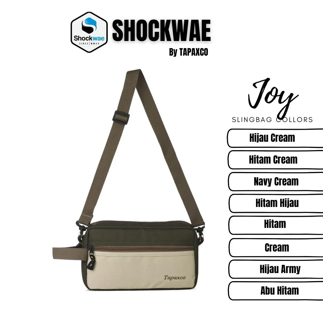 TAPAXCO Tas Selempang Pria Wanita Joy Slingbag Casual Local Original waistbag