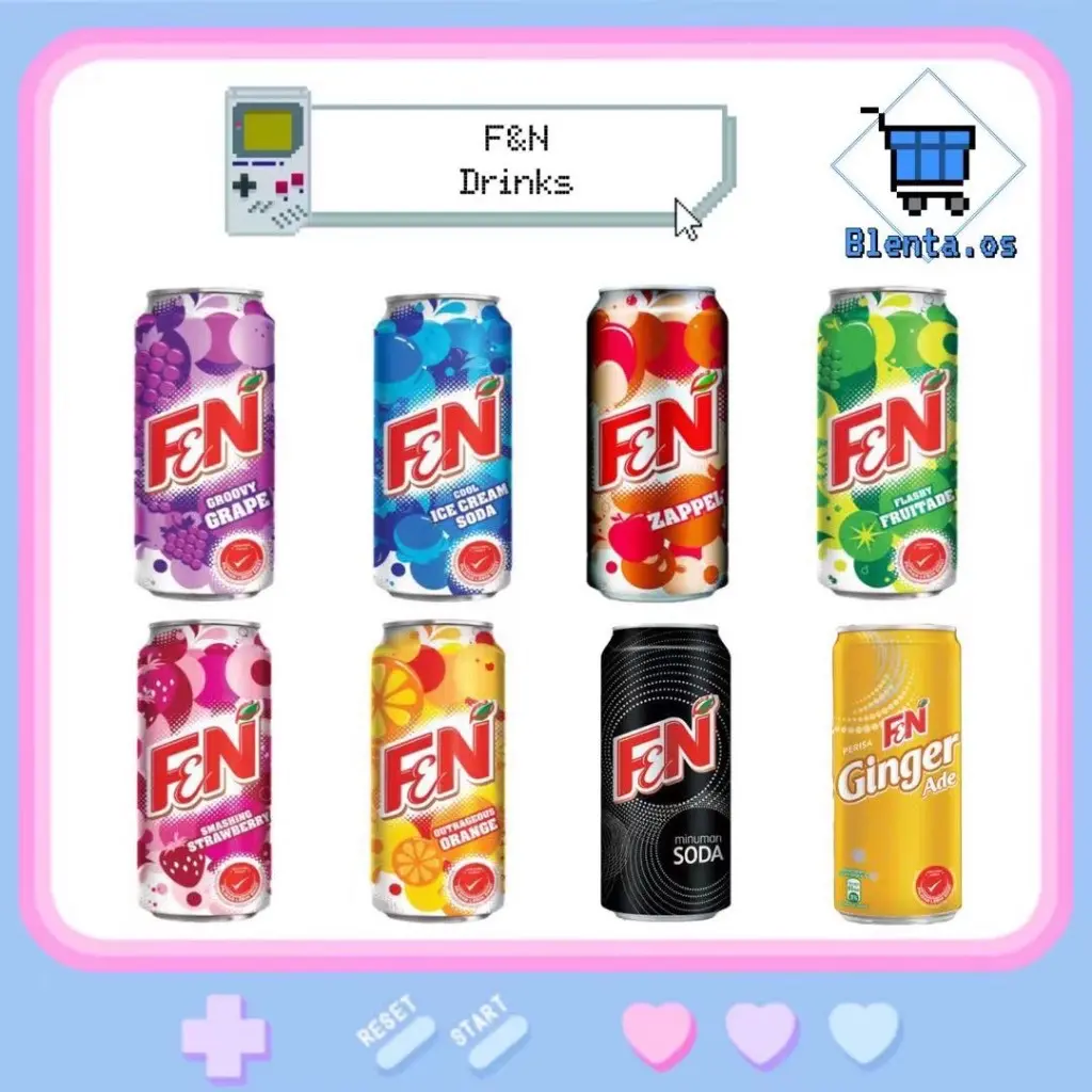 F&N Ice Cream Soda/Strawberry/Zapple/Grape/Friutade/Orange 325mlSG READY STOCK