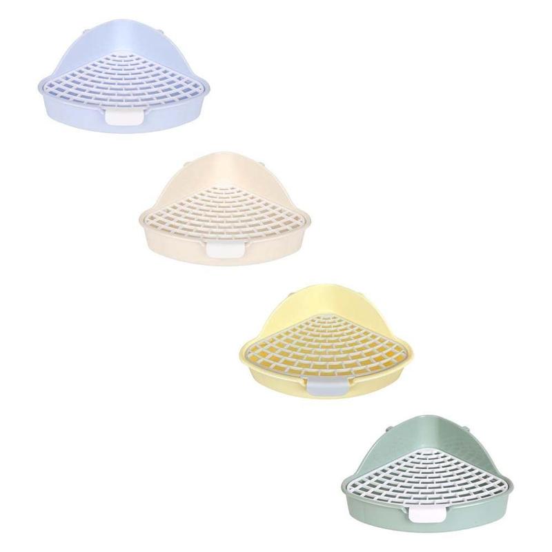 SPUNO Pan Keep Paws Dry Bedding Box Ferrets Bunny Potty Trainer Pet Supplies Ferrets Potty Tray Rabbit Litter Box Rabbit Pee Pad Pet Toilet Potty 7