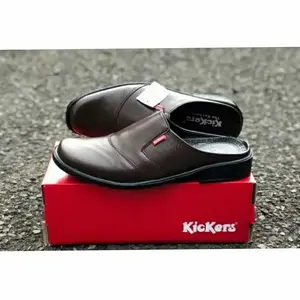Sandal Sepatu Pria Kulit Asli Slop Bustong Kickers Casual Formal Murah Kualitas Terbaik Terlaris | Hot Item