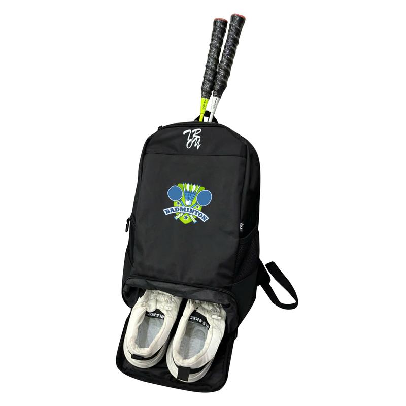 Balo thể thao có ngăn đựng giày TROY HERA phối ngăn đựng laptop họa tiết pickleball cầu lông chất vải bố pvc chống thấm size 43 x 30 x 18cm Bag Túi Thể Thao Nam Sport Túi Đeo Chéo