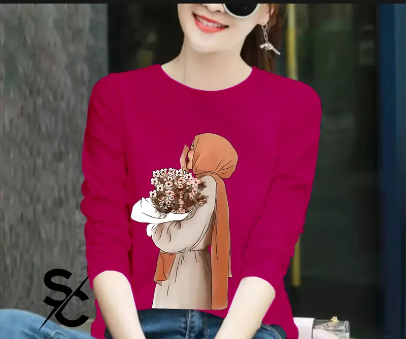 HJB #28 = KAOS WANITA LENGAN PANJANG  COMBED 24s BASIC T-SHIRT TERBARU 4