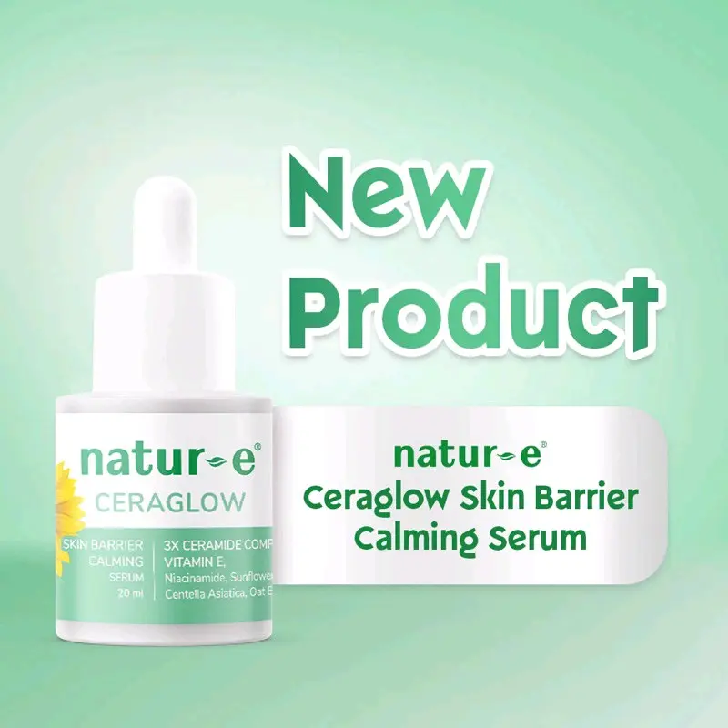 Natur-E Ceraglow Skin Barrier Calming /Serum/cocok untuk kulit beruntusan, berminyak, berjerawat,kusam