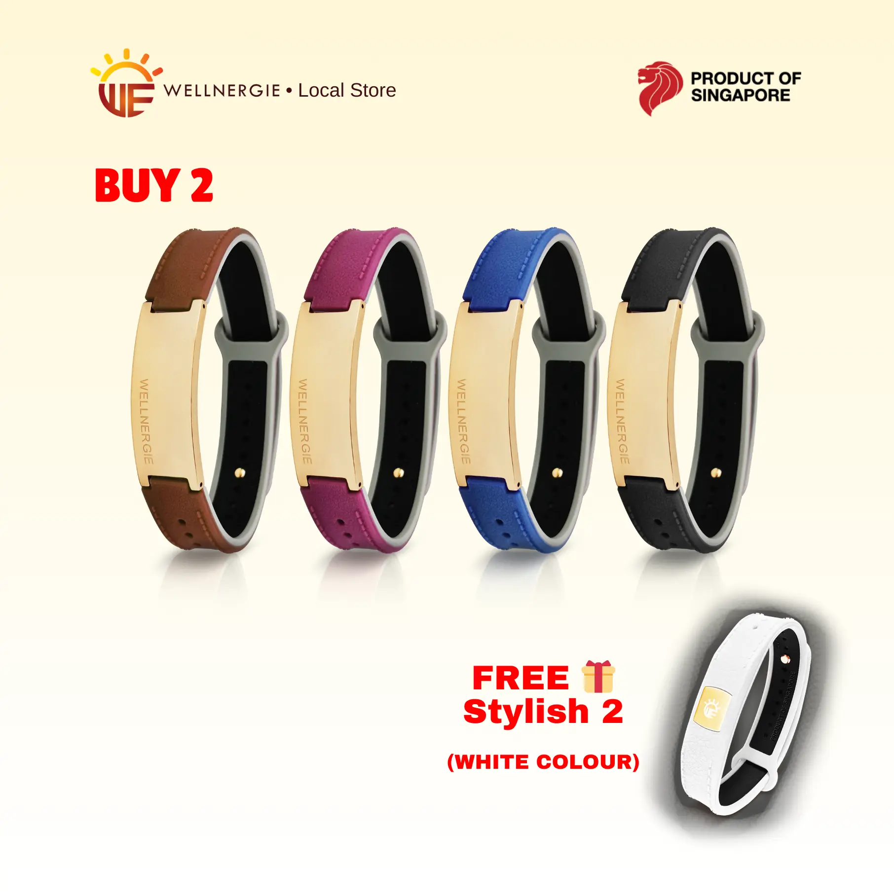 【2 FOR $388】WELLNERGIE WeBand Luxury Shine/Matte