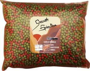 Pakan Ikan Koi Growth Spirullina Repack 100gr Ekstrak Bawang Putih IKANESIA