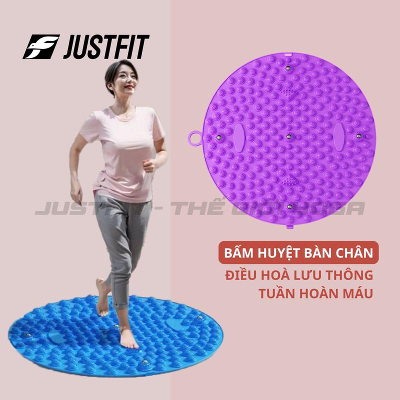 Thảm Gai Massage Bàn Chân JUSTFIT Đàn Hồi Cao Kết Hợp Nam Châm Nâng Cao Hiệu Quả, Điều Hoà Lưu Thông Khí Huyết Size 55Cm