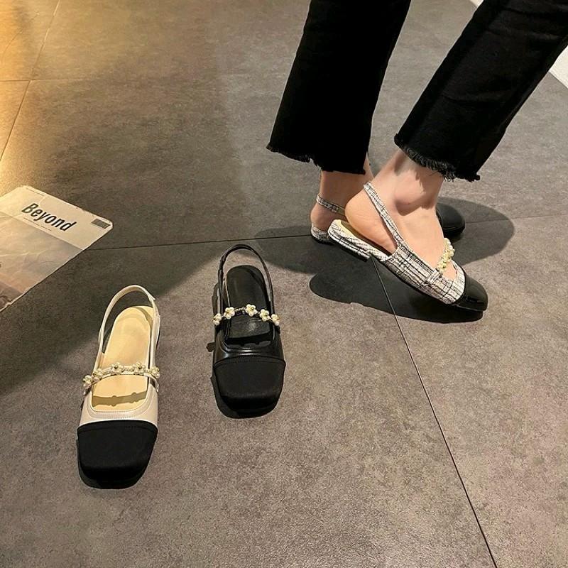 Sandal Flat Shoes Wanita Import Terbaru Motif Bunga Sandal B27 8