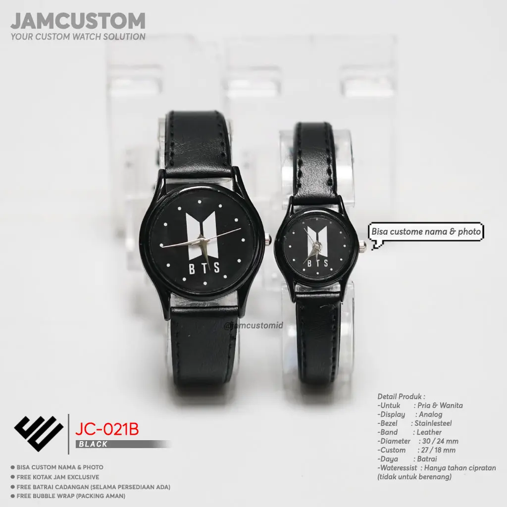 JC-021B \ Bisa custom sesuai keinginan \ Hadiah \ Ultah \ Pernikahan \ Couple \ ALB* Leather