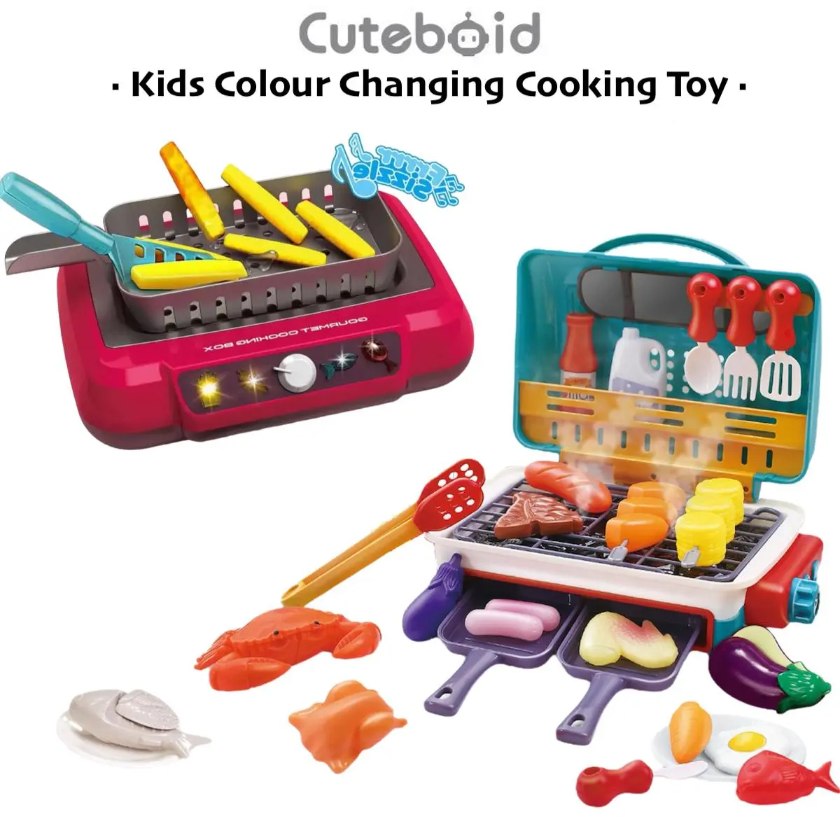 Kids Magic Colour Change Pretend Play Cooking Toy