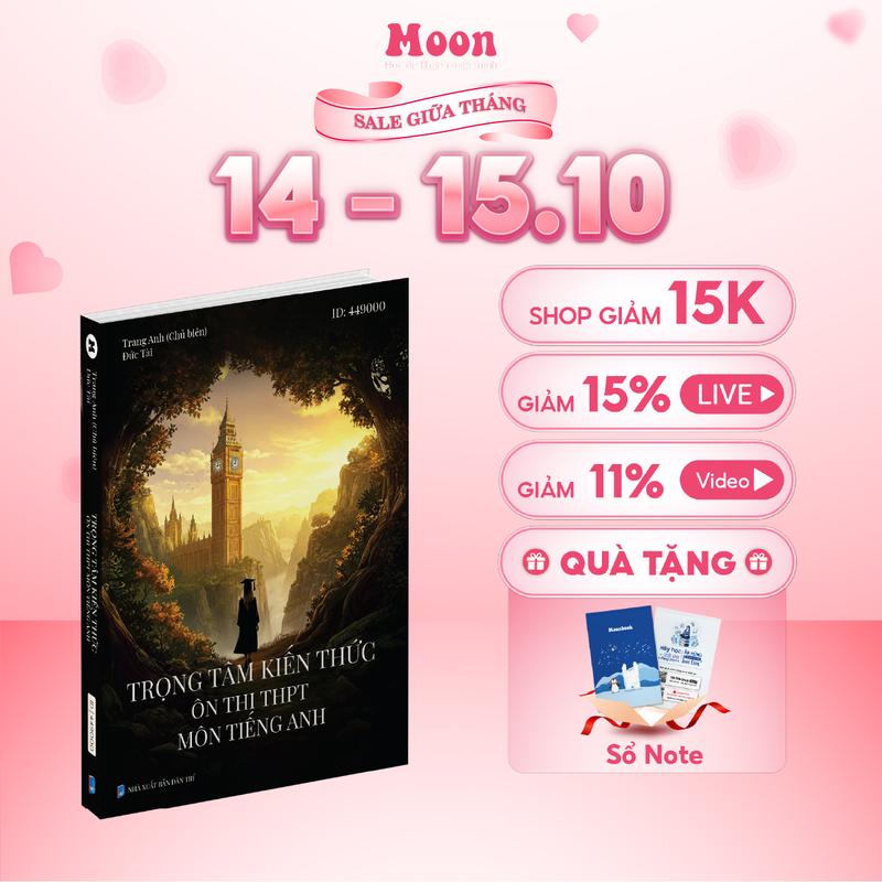 Sách Trọng tâm kiến thức môn Tiếng anh ôn thi thpt quốc gia 2025 cô Trang Anh