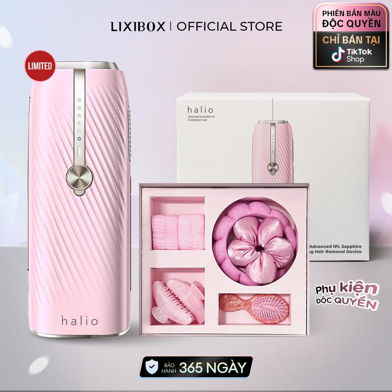 [CSG] Máy Triệt Lông Lạnh Sapphire Halio InfinityGlow Advanced IPL Sapphire Cooling Hair Removal Device Kèm Set Gift - Soft Pink