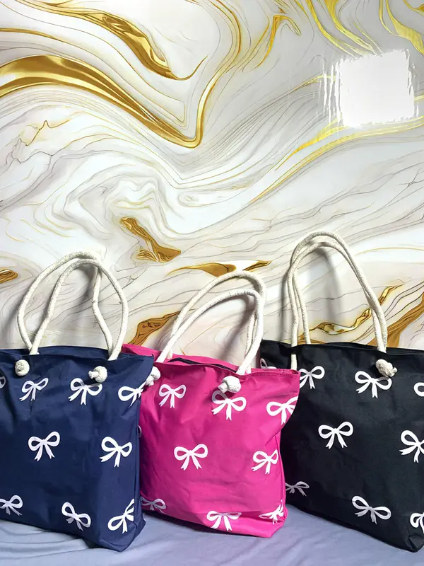 Tas Tote Multifungsi Terbaru dengan Tali Sumbu untuk Wanita - Totebag 0