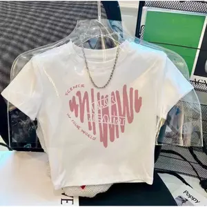 Atasan Crop Anak Anak Cewe Umur 5-15 Tahun Motif Scener