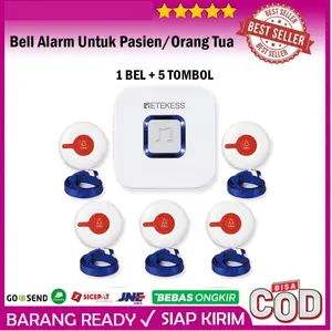 5 Tombol Panggil dengan Bel Alarm Lampu untuk Pasien, Orang Tua