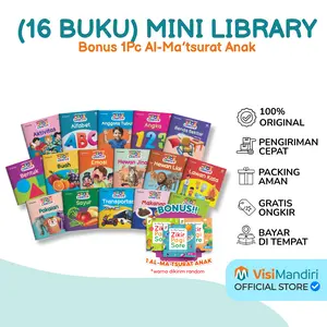 (16 Tema) Mini Library Pengenalan Kata Pertama Mencegah Speech Delay Nuku Bayi 0 sampai 1 tahun Super Lengkap - Visi Mandiri