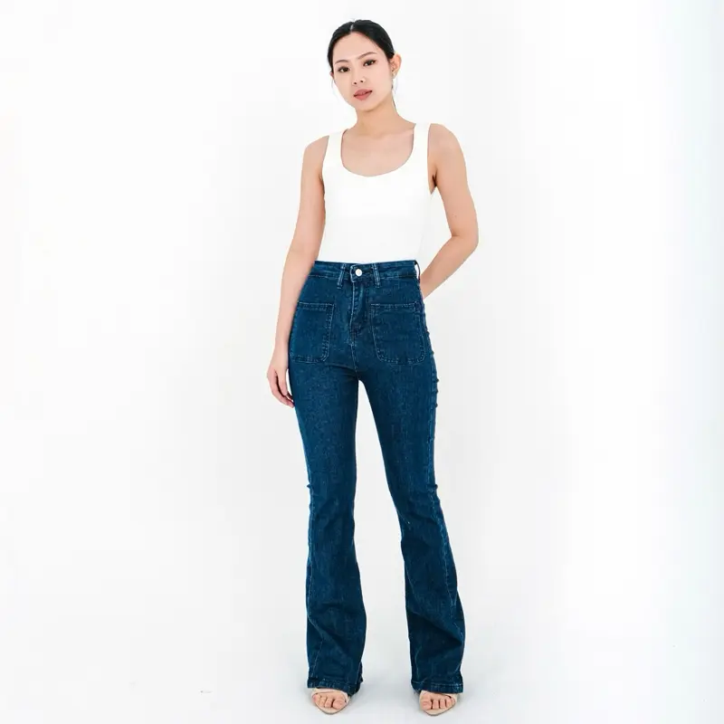 [LUXE.DLABEL] - 313 jeans | Celana jeans wanita Panjang Highwaist Wanita Jeans Jeans Wanita Polos Ripped Jeans Highwaist  Skinny Jeans Highwaist Baggy Wideleg Jeans Kulot jeans Boyfriend J 2