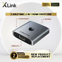 Gambar Bidirectional HDMI Switcher 2-in 1-out & 1-in 2-Out CABLETIME - CP34 dari XLink Surabaya Kota Surabaya 1 Tokopedia