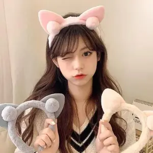 BISA COD F5825 Bando  Telinga Kucing / Bandana  Kuping Kucing Headbands