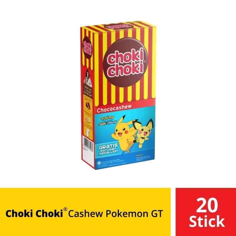 Choki Choki Chococashew Stik Cokelat 1 box isi 20 pcs x 9g Cemilan Chocolate Camilan Food Manis Mete Snack Coklat Keripik 3