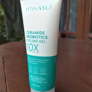 HANASUI Ceramide Probiotics Peeling Gel - Eksfoliasi Gel Wajah Perbaiki Skin Barrier Mencerahkan dan Angkat Sel Kulit Mati Komedo