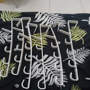 GROVE MAISON Gantungan Baju Tas Kunci Dasi Pintu Belakang Door Hanger 5 Kait Ukuran Pas Universal