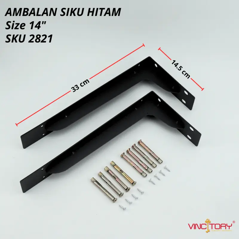 SIKU RAK Dinding Besi L Rak Penyangga Bracket Ambalan Sepasang | Bracket Siku Ambalan Dinding 6