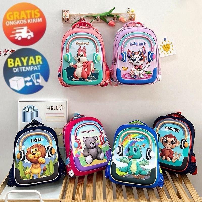 MMY3 - TAS RANSEL SEKOLAH KARAKTER ANAK TK-SD Fashion 0