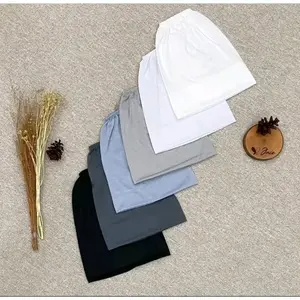 Inner Ciput Arab Malay Kaos Rayon Karet Belakang Dewasa Elastis Cocok Remaja Anak-anak Bahan Tidak Panas