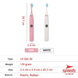 SPEEDS Sikat Gigi Elektrik Otomatis Electric Toothbrush Teeth Anak Getaran Waterproof 202-20