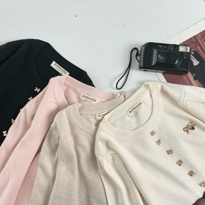 BYMOOZEE VELVE KNIT TOP / ATASAN RAJUT WANITA / SWEATER KNIT Knitwear 1