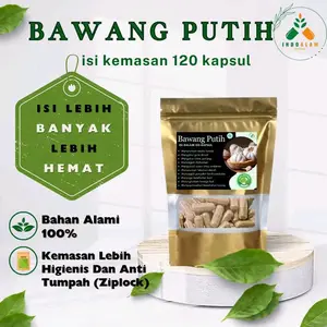 120 Kapsul Herbal BAWANG PUTIH 100% Herbal Alami Berkualitas Premium