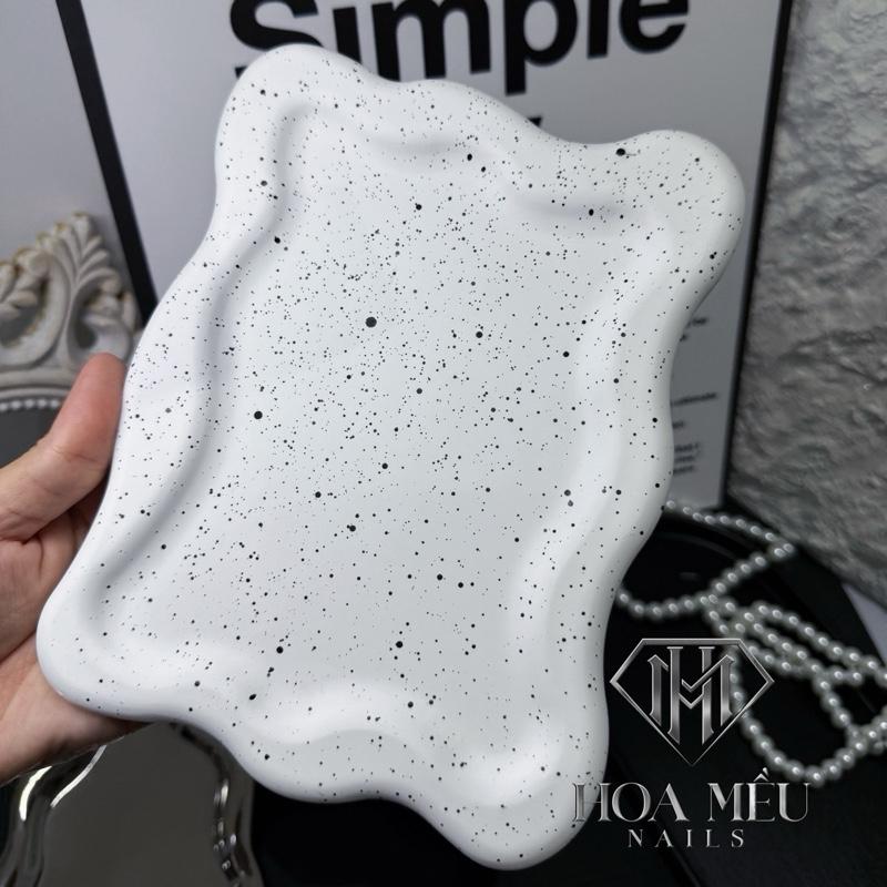 Tấm thạch cao chụp ảnh Decor chữ nhật lượn trứng cút
