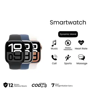 EVERCOIN Smartwatch T900 PRO MAX 2.3" HD AMOLED Layar Sentuh Tahan Air IP68 Monitor Detak Jantung Bluetooth Android iOS Wanita Pria Pink Black