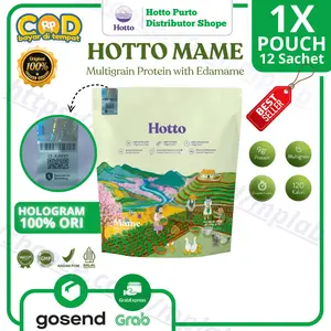 PROMO!!! NEW Hotto Mame Protein Multigrain with EDAMAME 1 POUCH 12 SACHET (POPULAR)