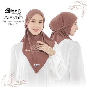 Dikry Collection - Aisyah Hijab Instant Size M Syria Tali / Hijab Instan Bahan Jersey Amora
